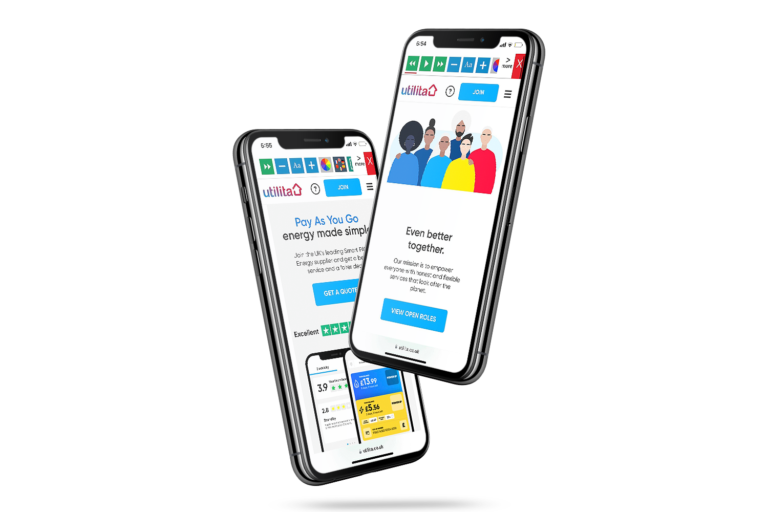 Mobiles with Utilita website using the Recite Me assistive toolbar