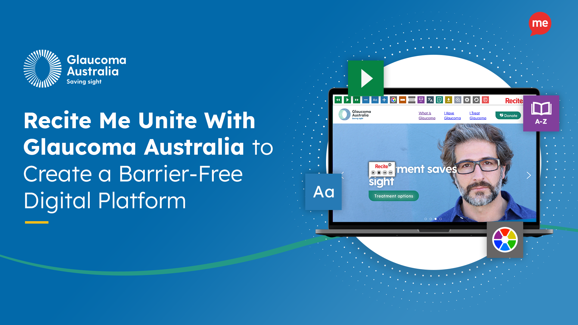 Recite Me Unite with Glaucoma Australia to Create a Barrier Free Digital Platform