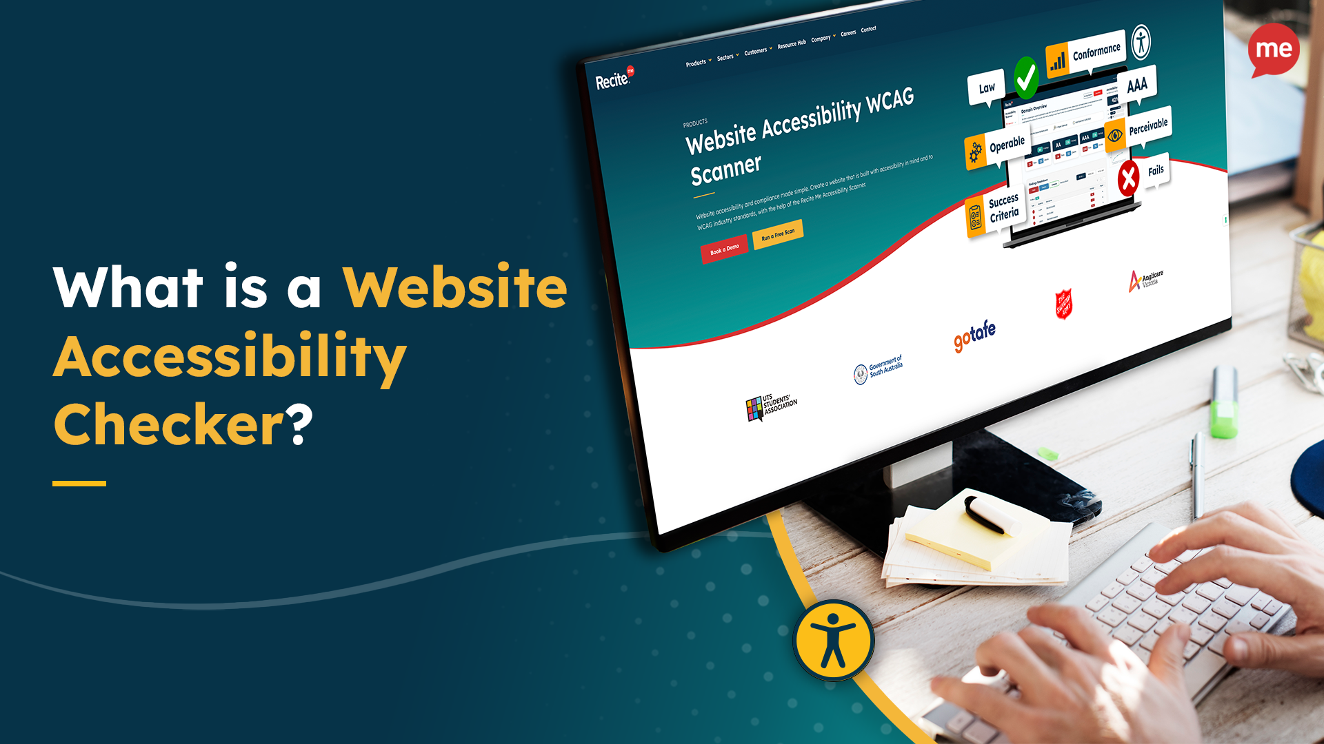 what is a website accessibility checker banner image