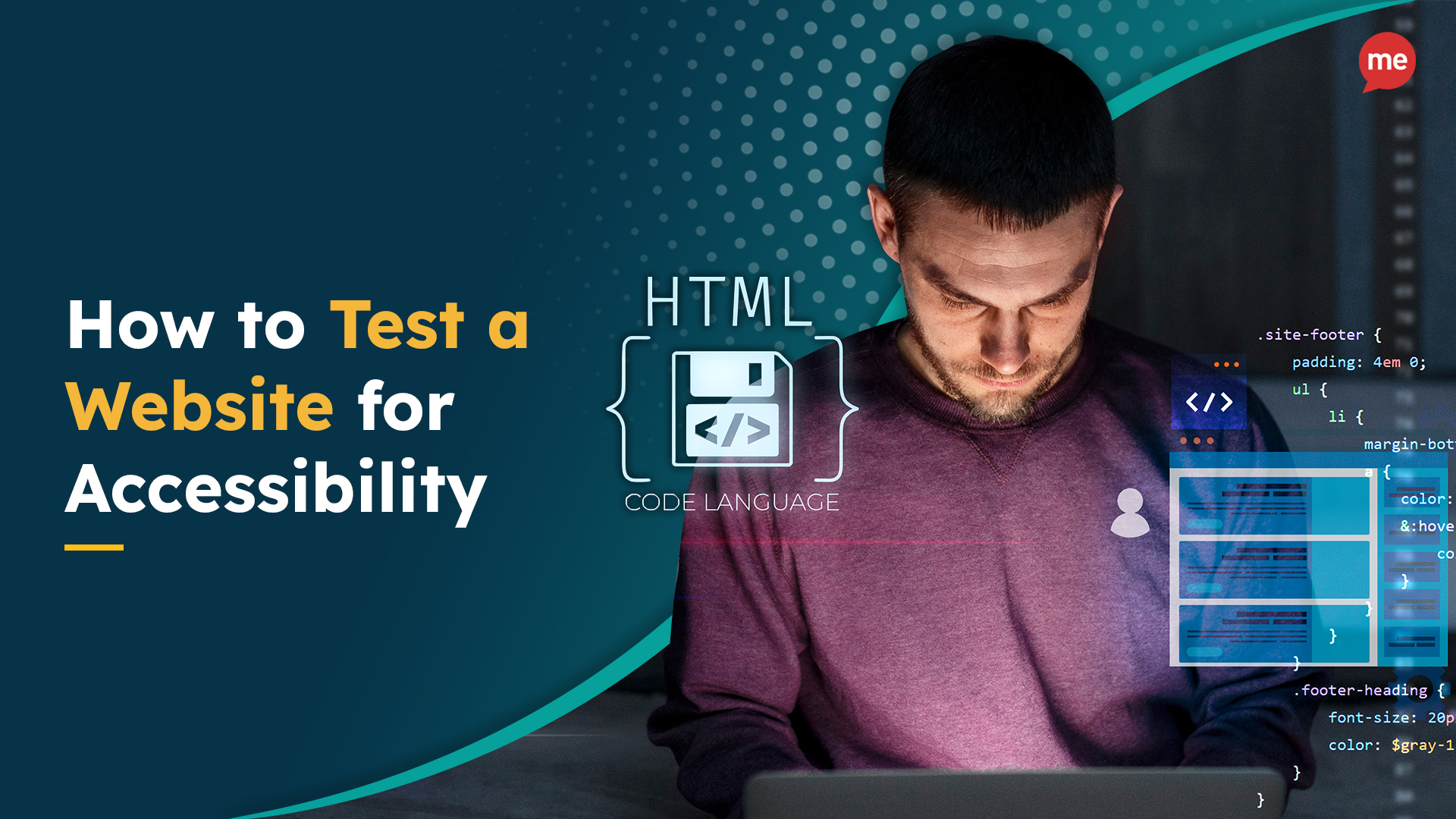 banner for an article about how to test a website for accessibility