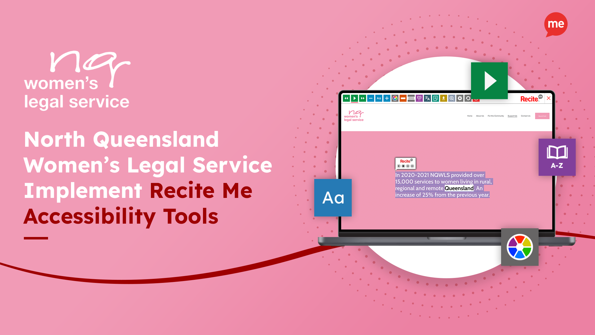 North Queensland Women’s Legal Service Implement Recite Me Accessibility Tools