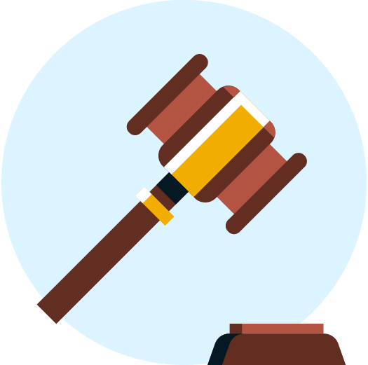 Animation of a gavel