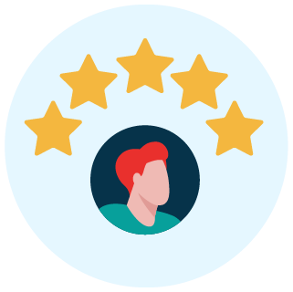 Icon of a 5-star reputation