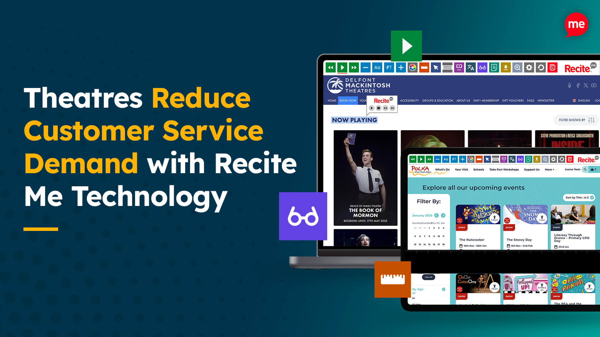 Theatres Reduce Customer Service Demand with Recite Me Technology