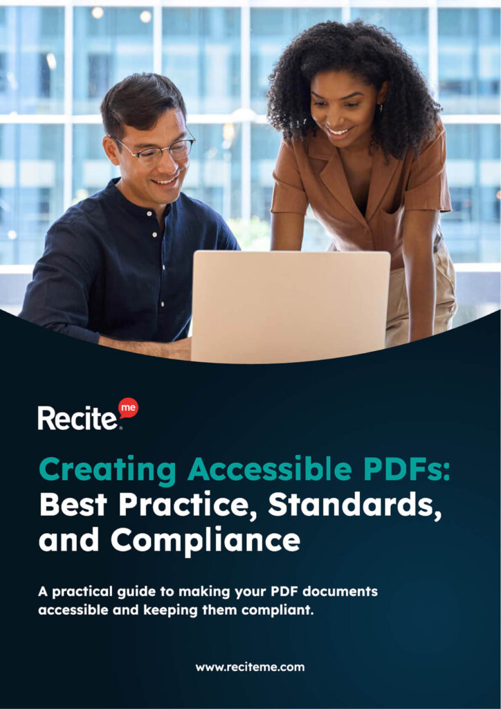 Page 1 of the Creating Accessible PDFs guide