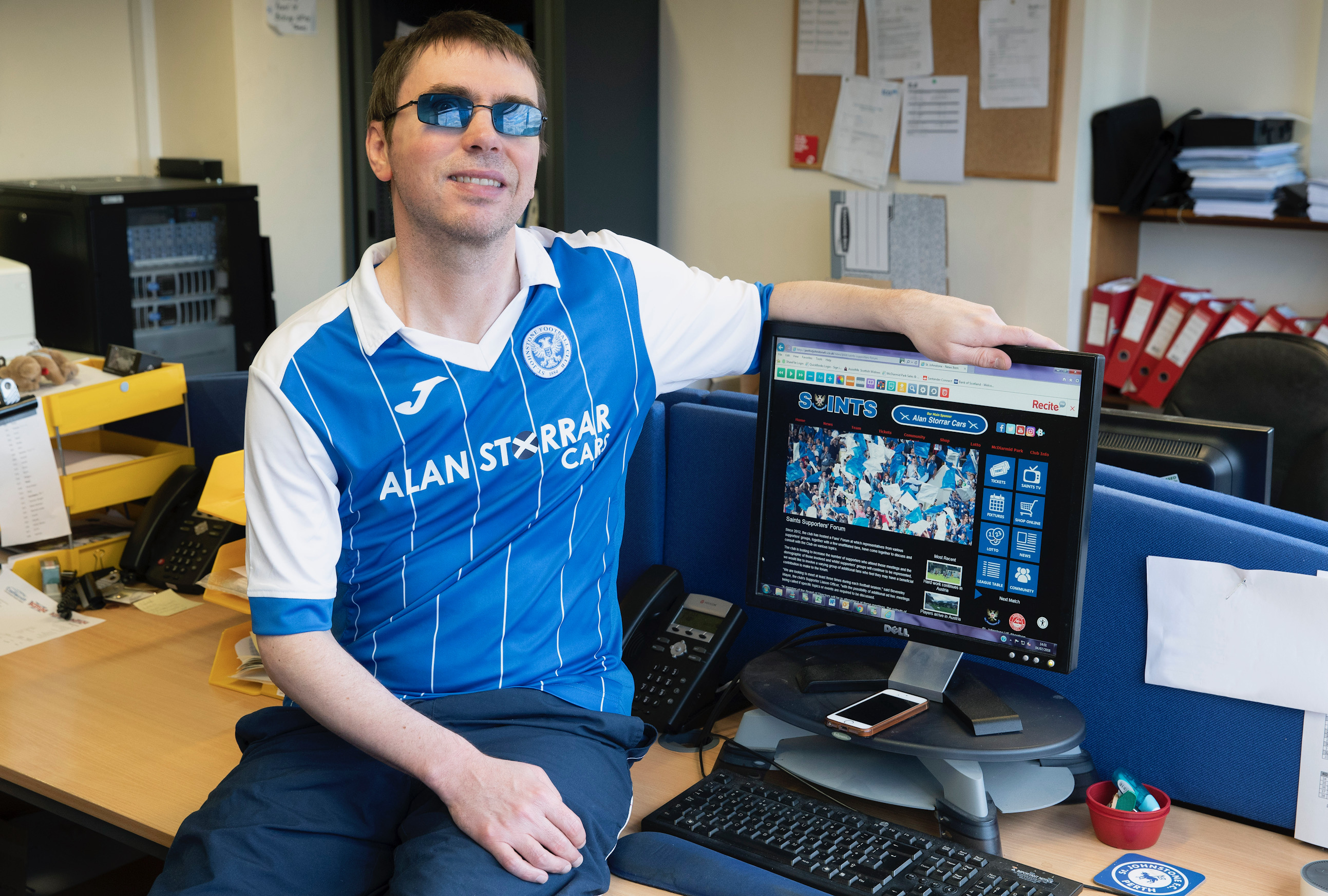 photo of Iain Kerr, a member of the St Johnstone Disabled Supporters' Association