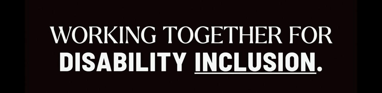 Working together for disability inclusion