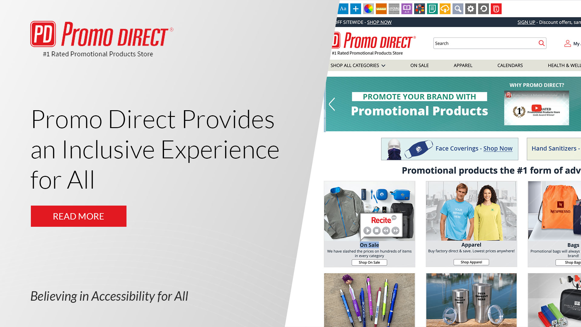 Promo Direct Accessible Website
