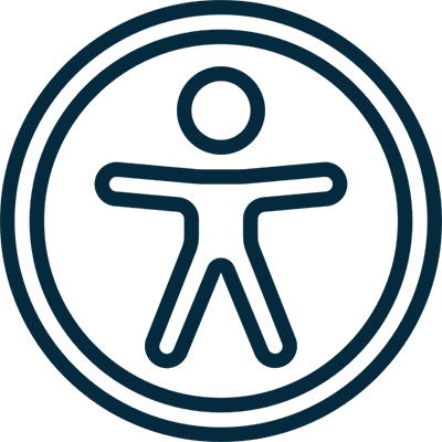 Universal access symbol icon