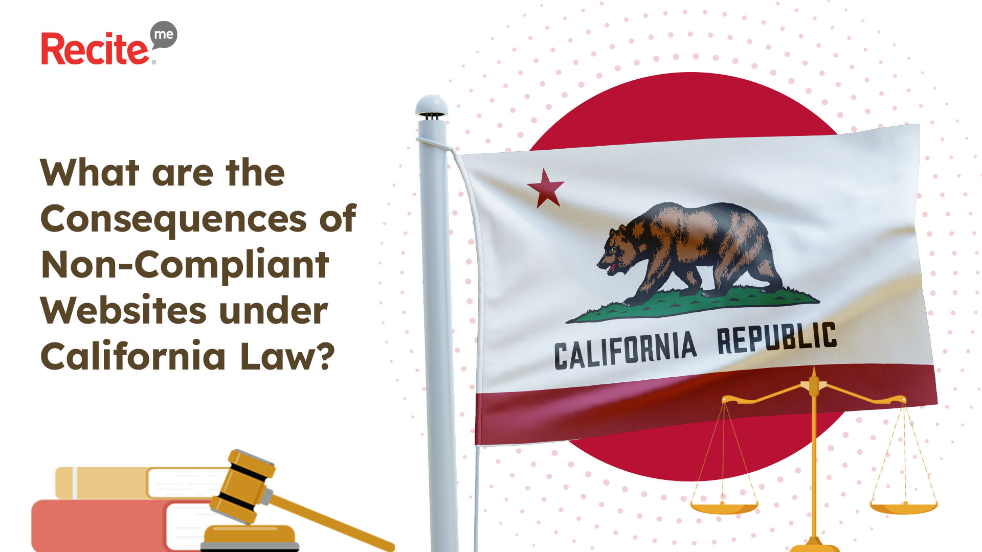 What are the consequences of a non-compliant website under California Law