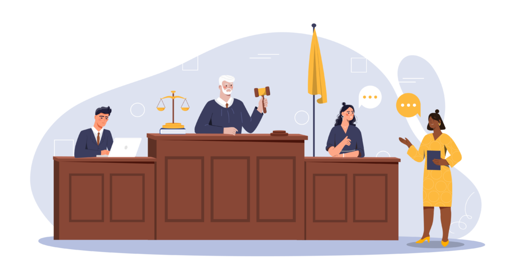 Court Room Illustration