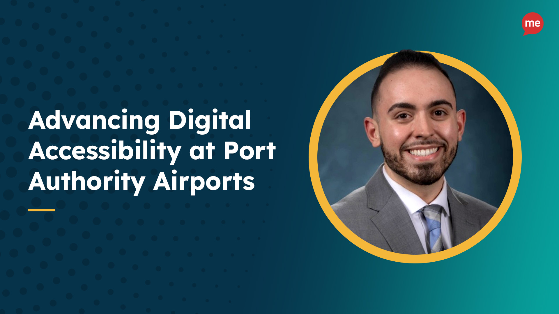 Thumbnail image with a headshot of William DeFeis, Program Manager, Aviation CX & ADA/Title VI Coordinator, Port Authority of New York and New Jersey