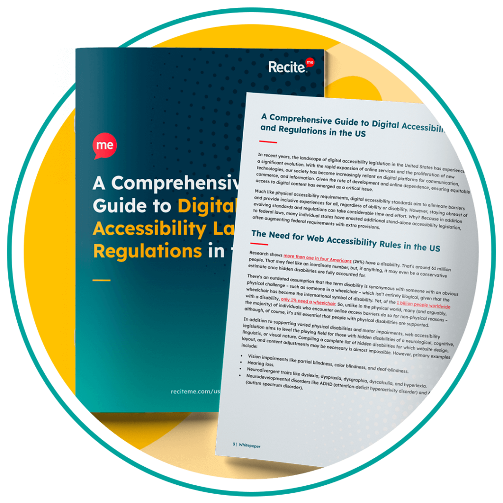 Digital Accessibility Laws and Regulation Mockup Header Image