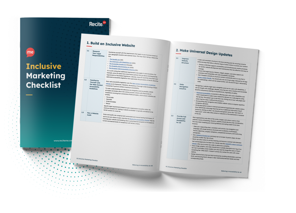 inclusive marketing checklist