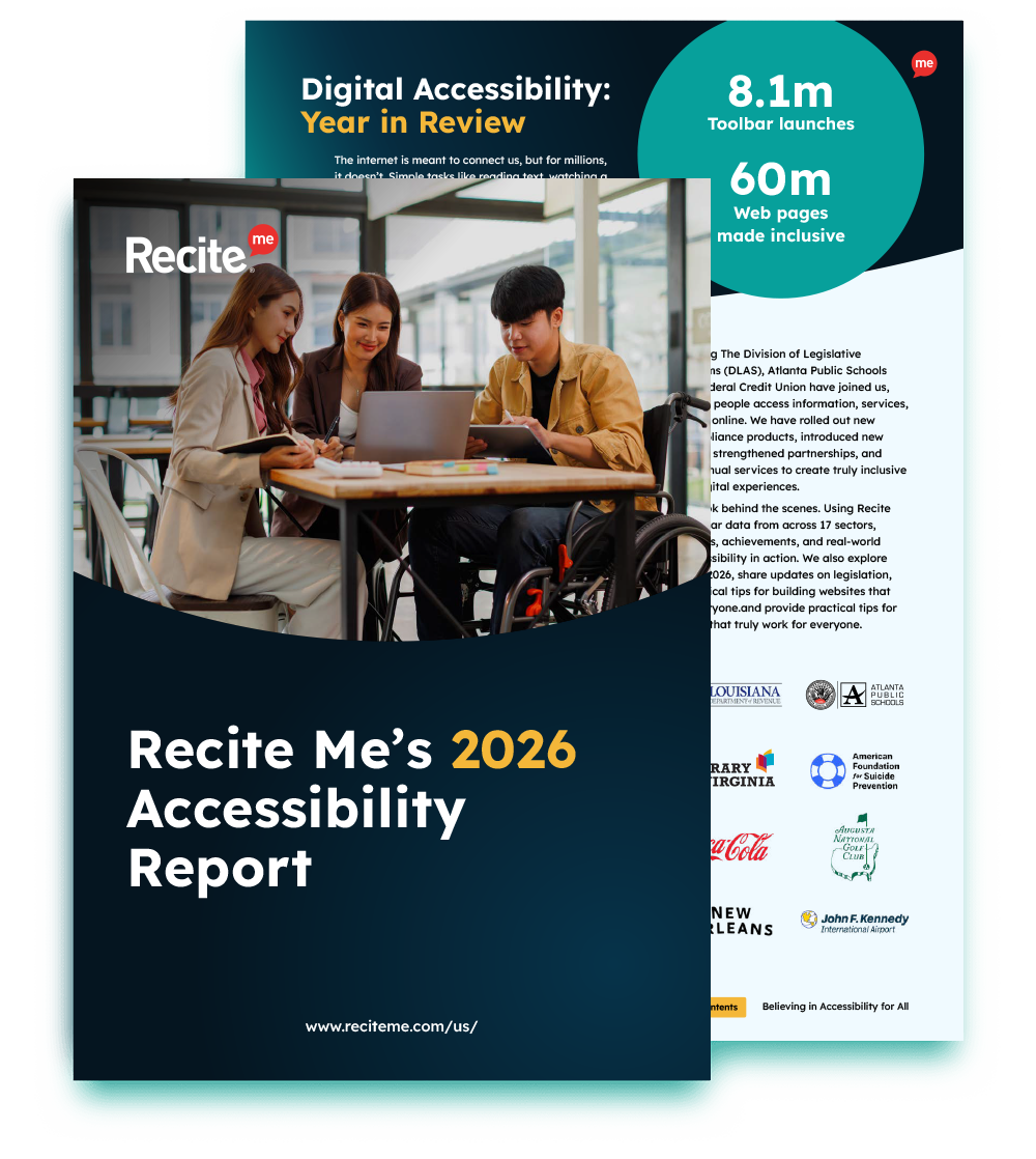 Annual Digital Accessibility Report | Recite Me