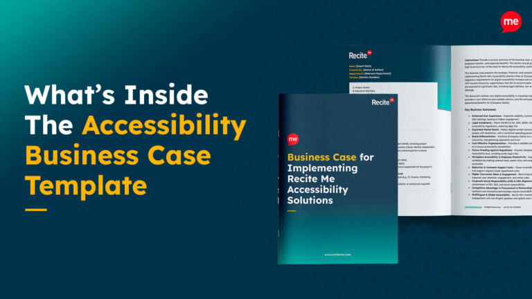 What's Inside the Accessibility Business Case Template