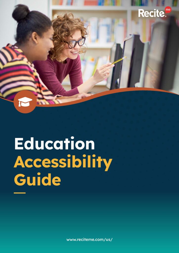 Cover page of the Education Accessibility Guide
