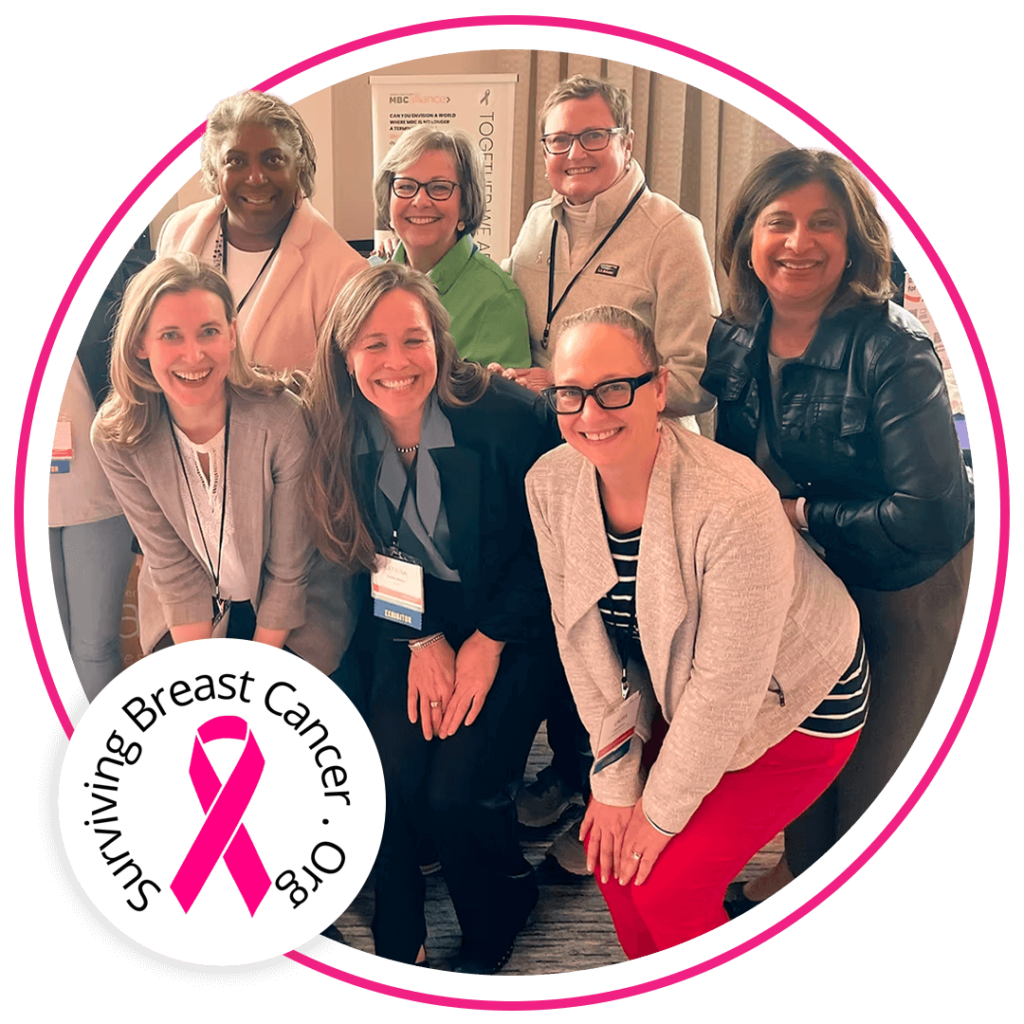 Image of the Surviving Breast Cancer team with their logo