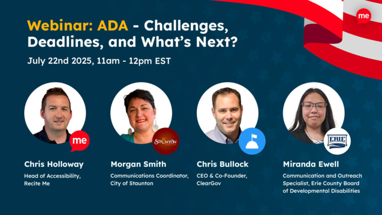 ADA: Challenges, Deadlines, and What’s Next?