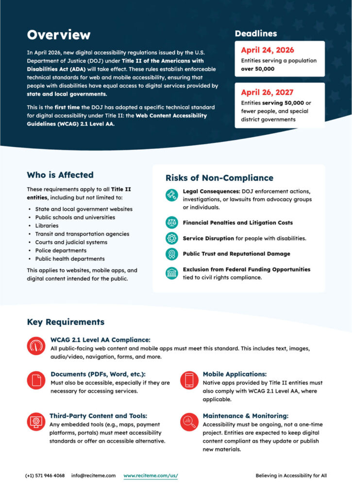 Page Two of the DOJ Executive Brief