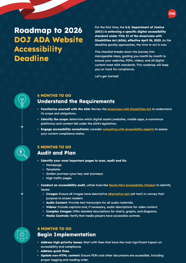 Pg 1 of the DOJ Roadmap
