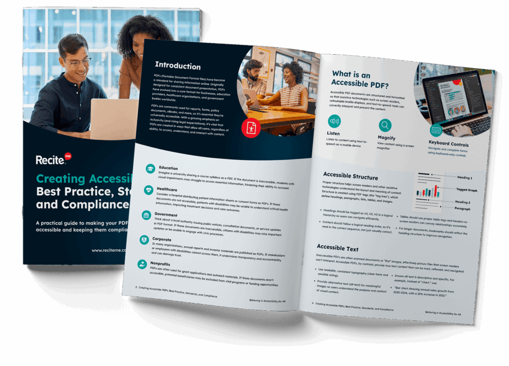 Creating Accessible PDFs Mockup