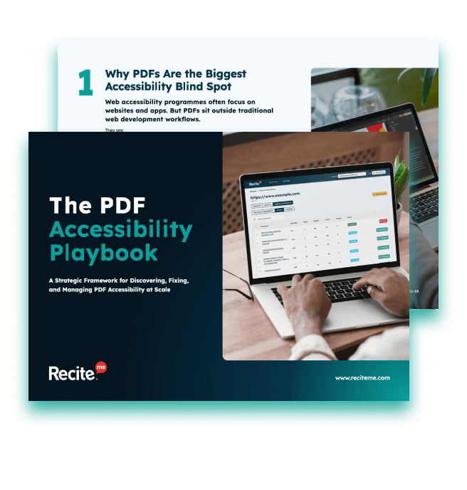 PDF Accessibility Playbook Cover Image