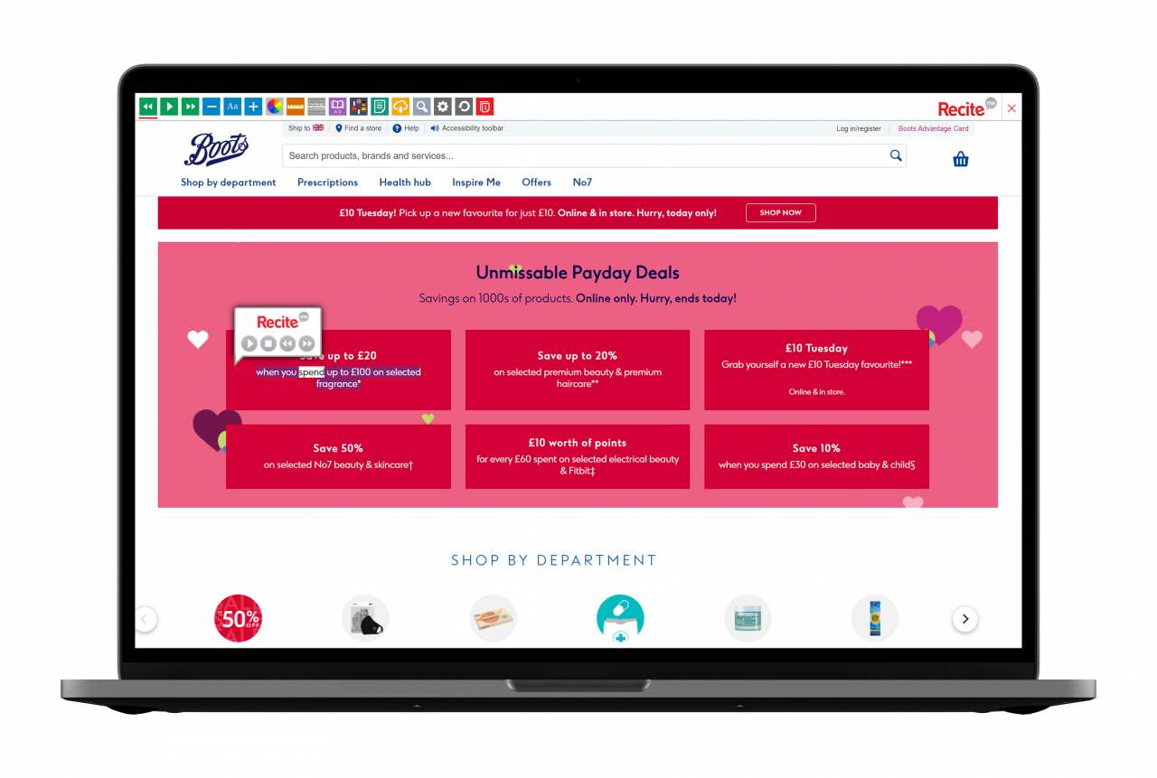 Boots websites store