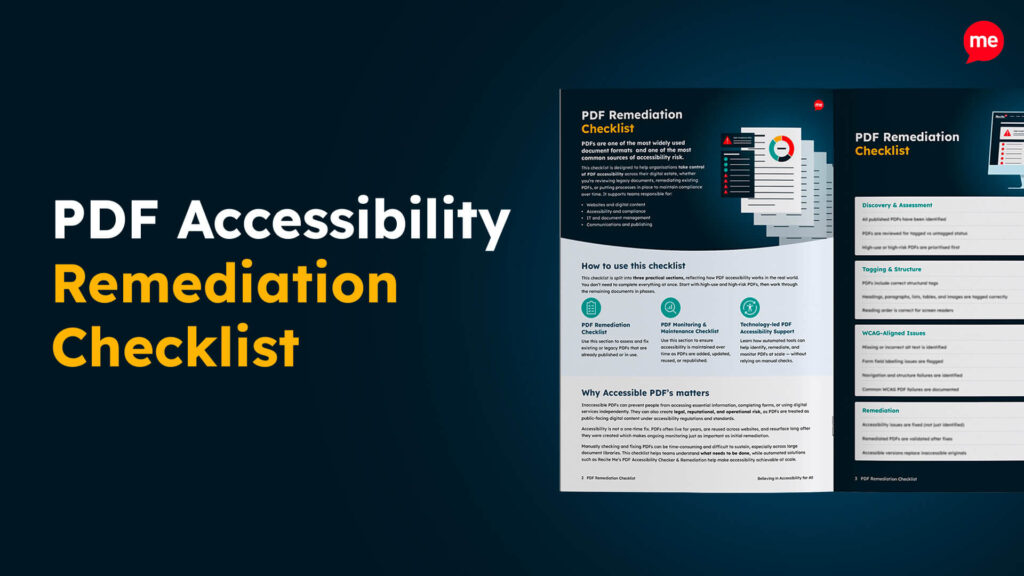 PDF Accessibility Remediation Checklist