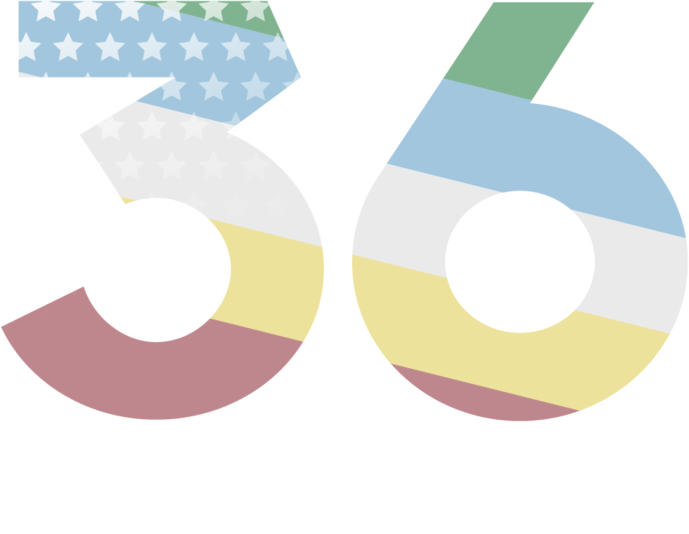 36 for 36 Logo