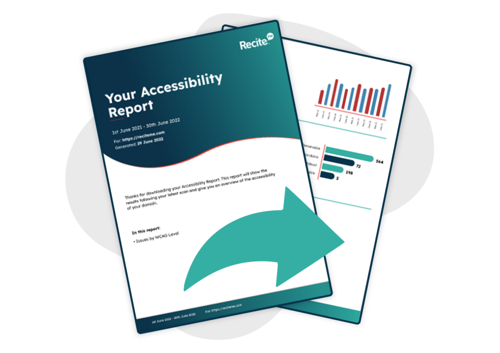 Scan accessibility score and report