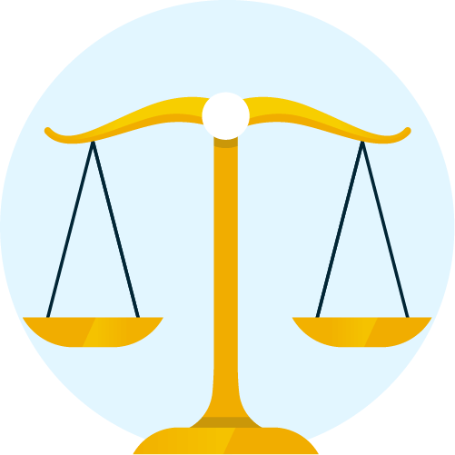 Scales balancing icon
