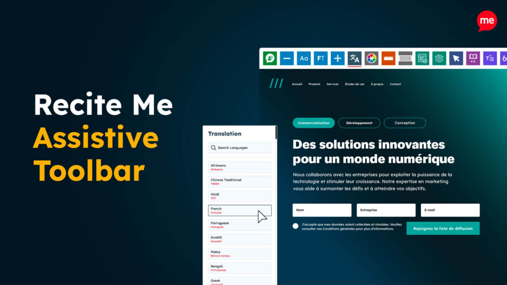 Recite Me Assistive Toolbar