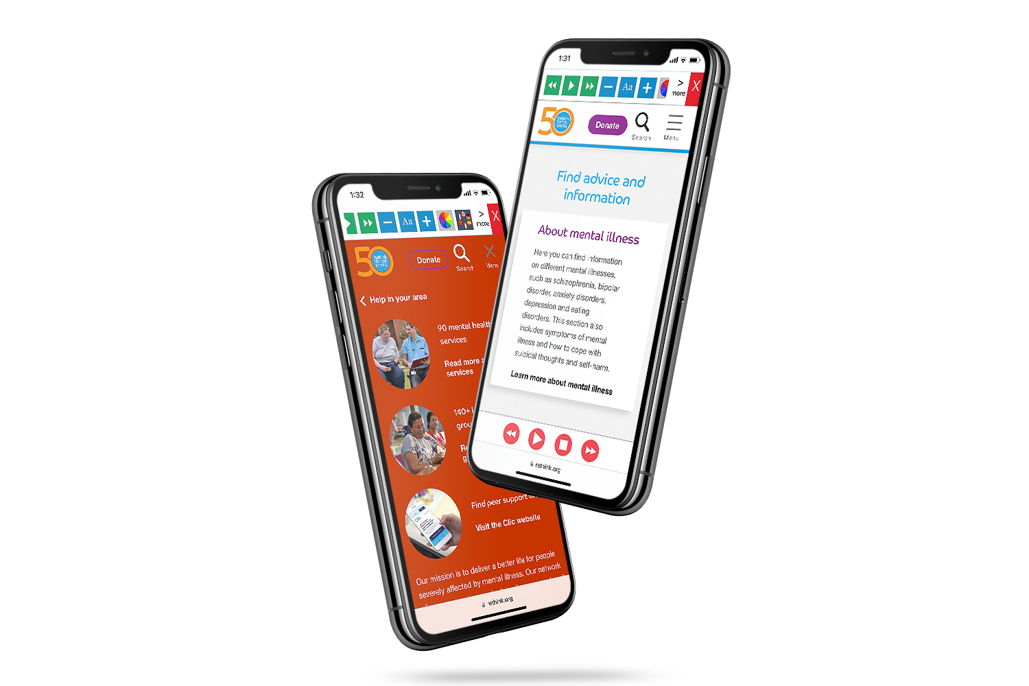 Rethink Mental Illness Provide Accessible Tools Online | Recite Me