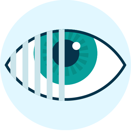 eye icon symbolising sight loss