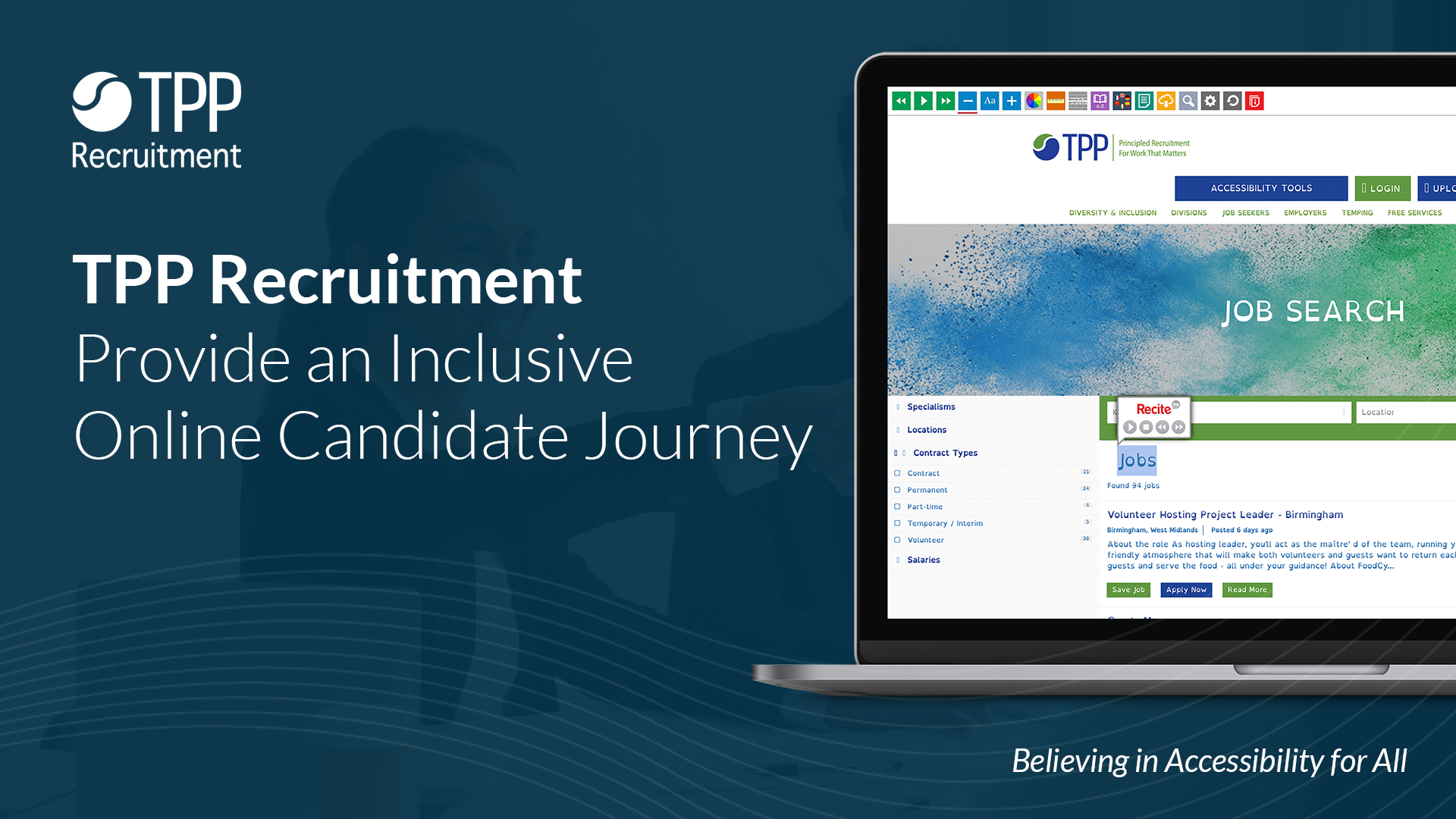 TPP Recruitment Provide an Inclusive Candidate Journey
