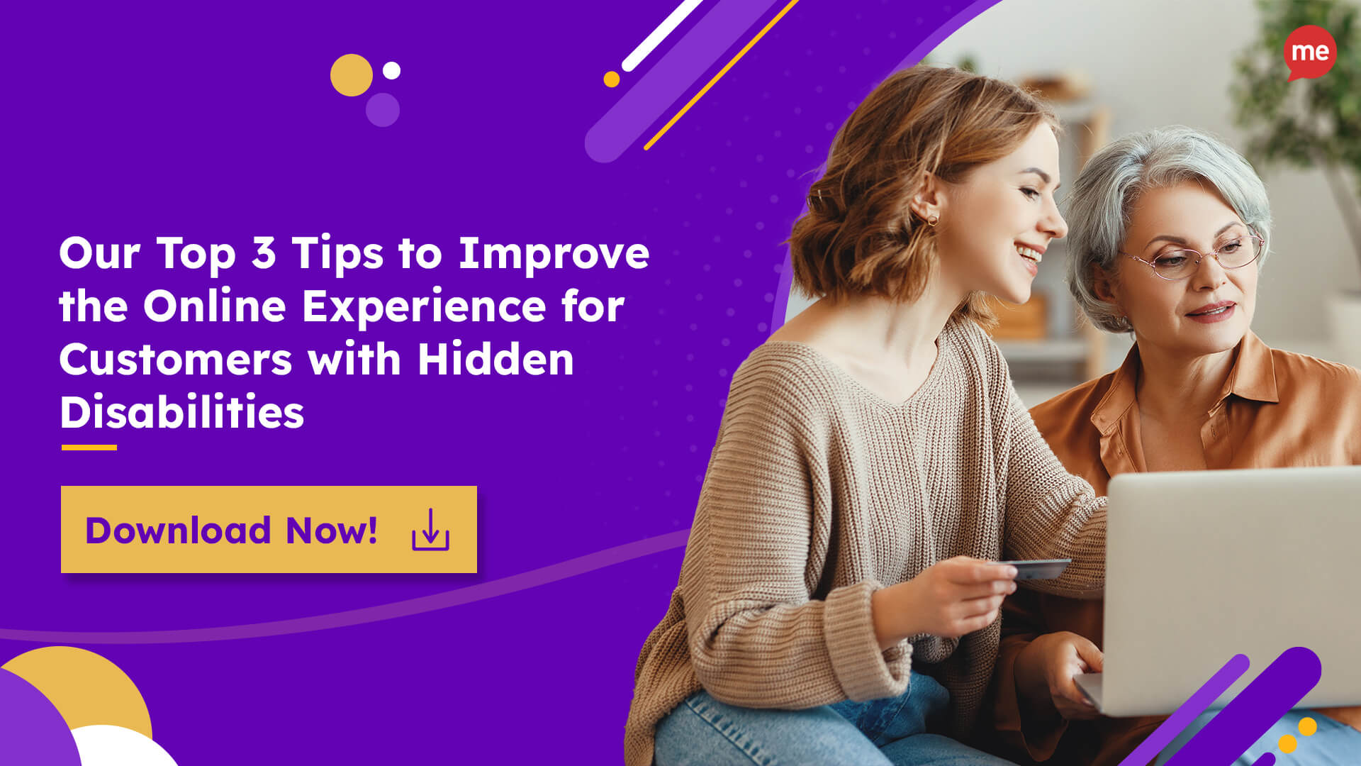 Our top 3 tips to improve the online experience for customers with hidden disabilities