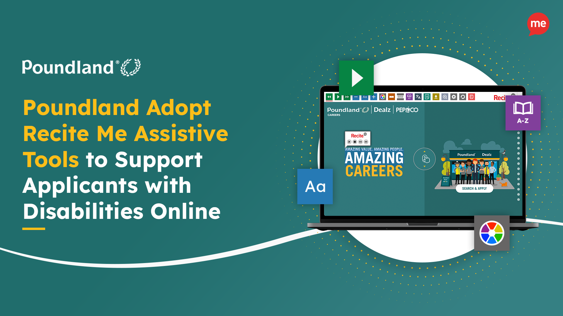 Poundland Adopt Recite Me Assistive Tools to Support Applicants with Disabilities Online