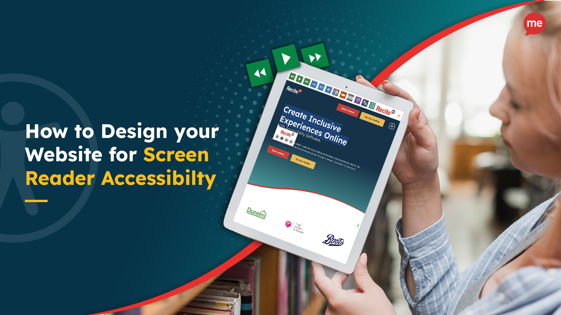 how to design your website for screen reader accessibility banner image
