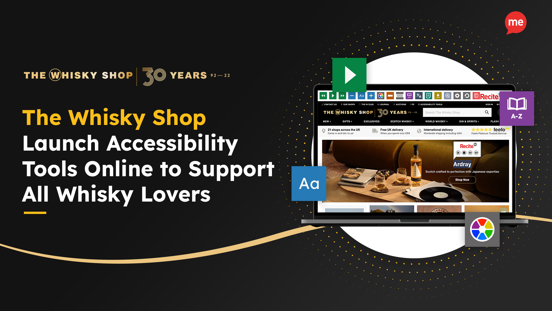 The Whisky Shop Launch Accessibility Tools Online to Support All Whisky Lovers