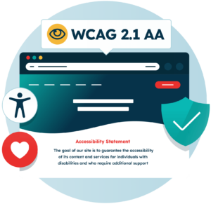 A website with an accessibility statement