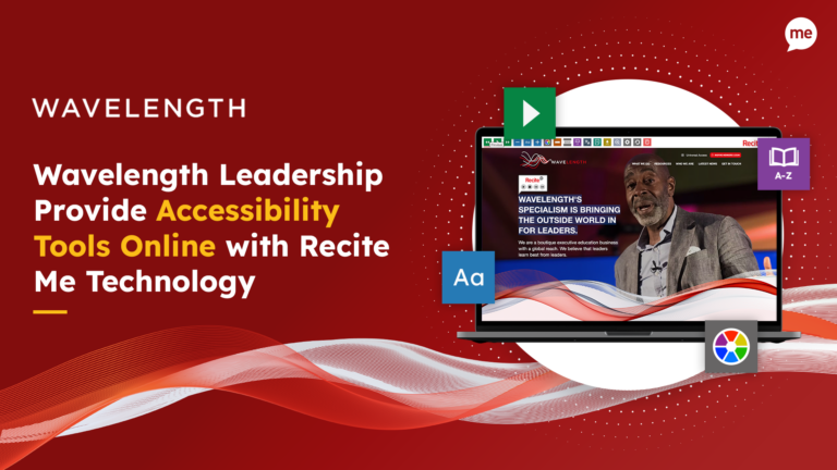 Wavelength Provide Accessibility Tools Online with Recite Me