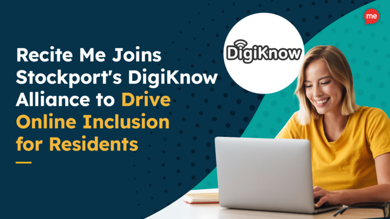 Recite Me Joins Stockport's DigiKnow Alliance to Drive Online Inclusion for Residents