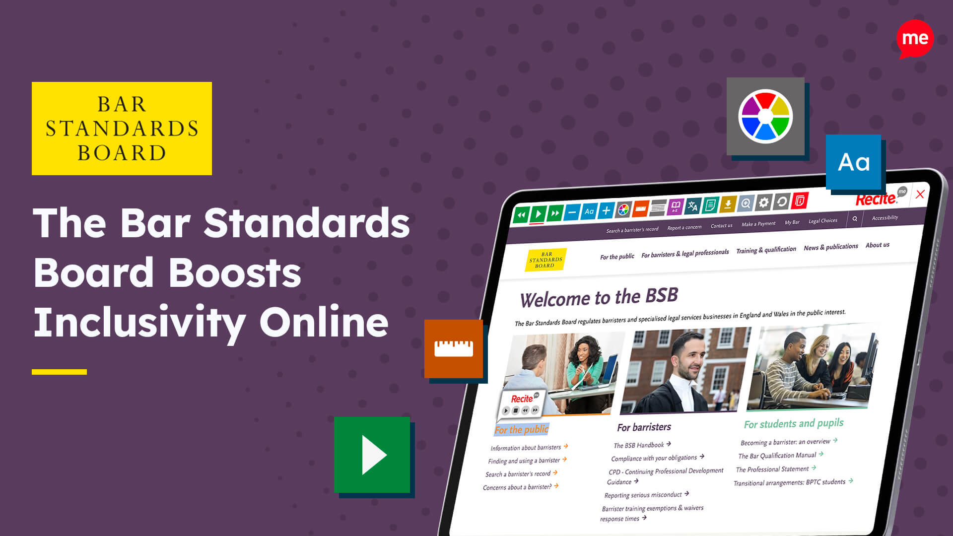 The Bar Standards Board Boosts Inclusivity Online