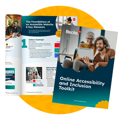 Circular graphic showing Digital Accessibility Toolkit