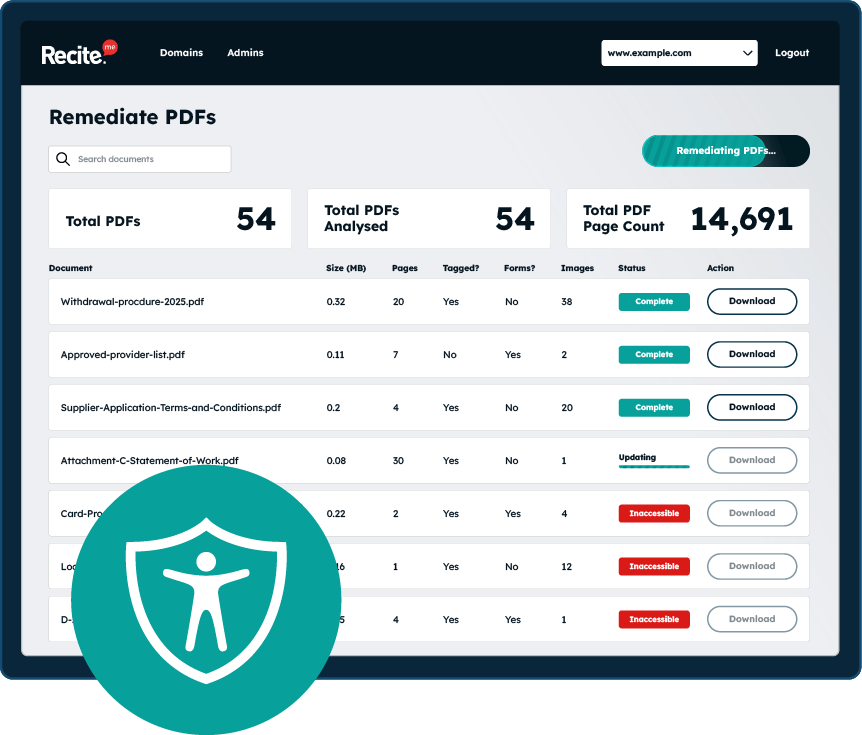 PDF accessibility remediation tool
