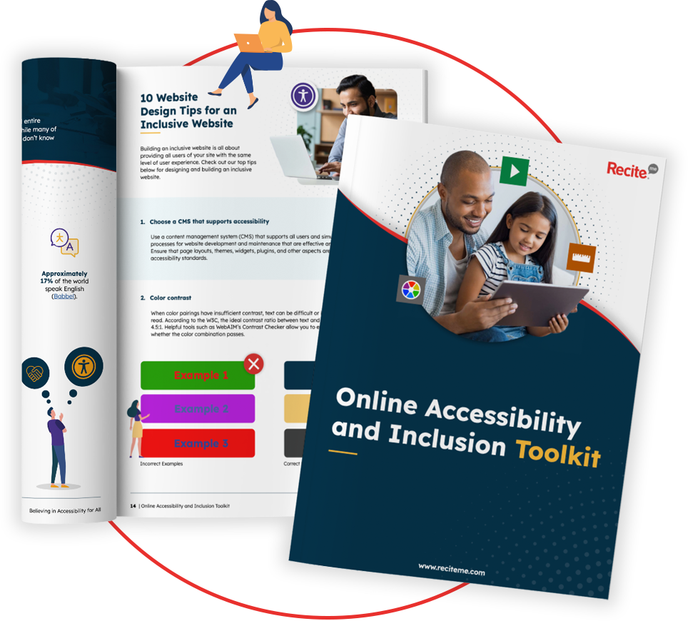 Mockup of the Online Accessibility and Inclusion Toolkit