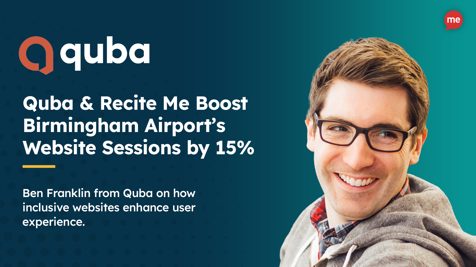 Quba & Recite Me Boost Birmingham Airport’s Website Sessions by 15%