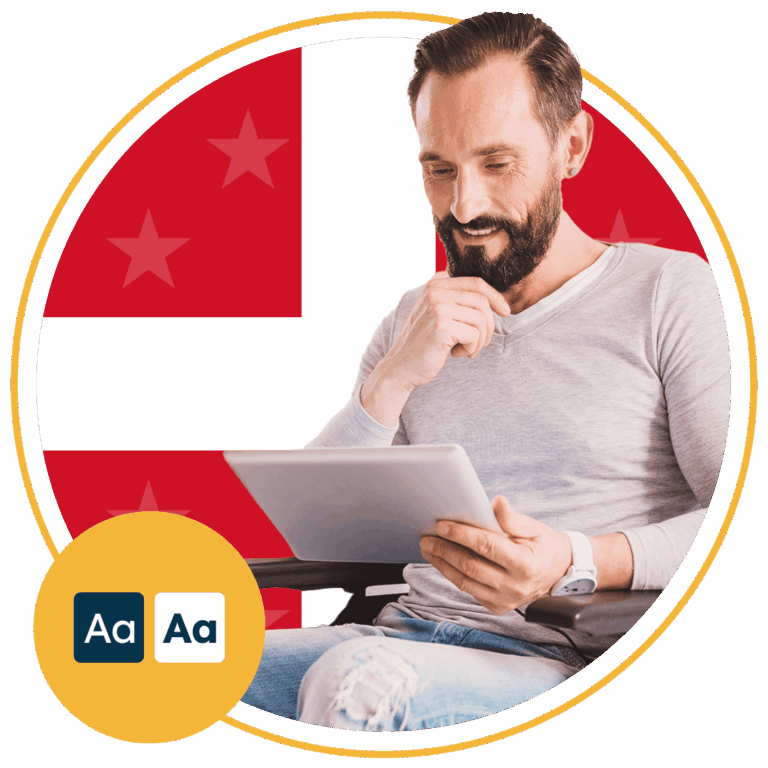 man looking at laptop screen