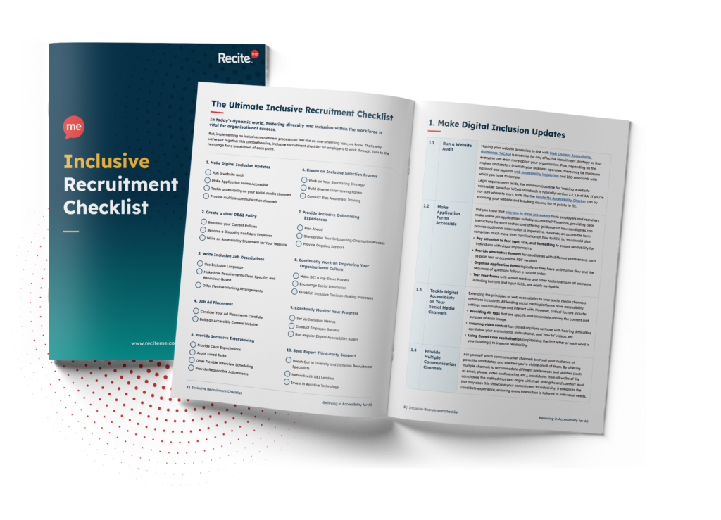 inclusive recruitment checklist